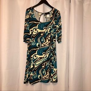 Retro pattern dress